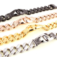 Novo japonês e coreano Popular e joias de ouro de jóias de ouro aço inoxidável Pulseira Twist Twist Bracelet